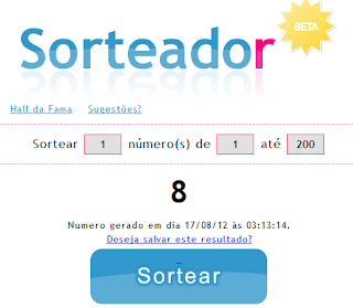 Resultado do Sorteio: 2 Canecas Personalizada!