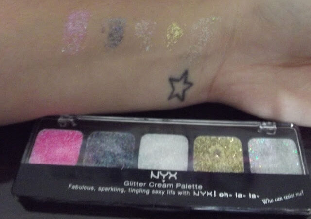 Testei: Paleta NYX Glitter Cream!