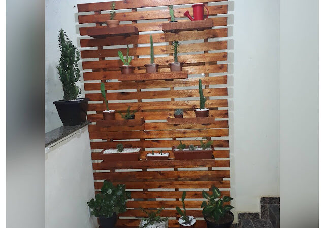 Jardim Vertical de Pallet