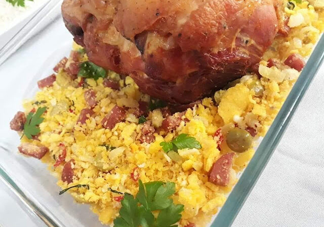 Receita Farofa com Calabresa e Pimenta Biquinho