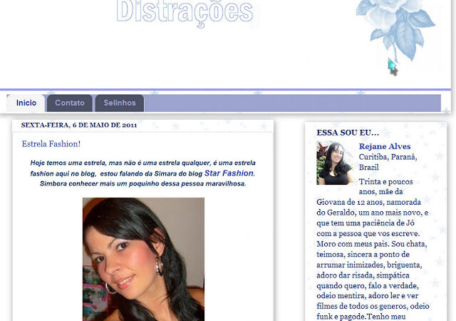 Participando do Blog da Rê!